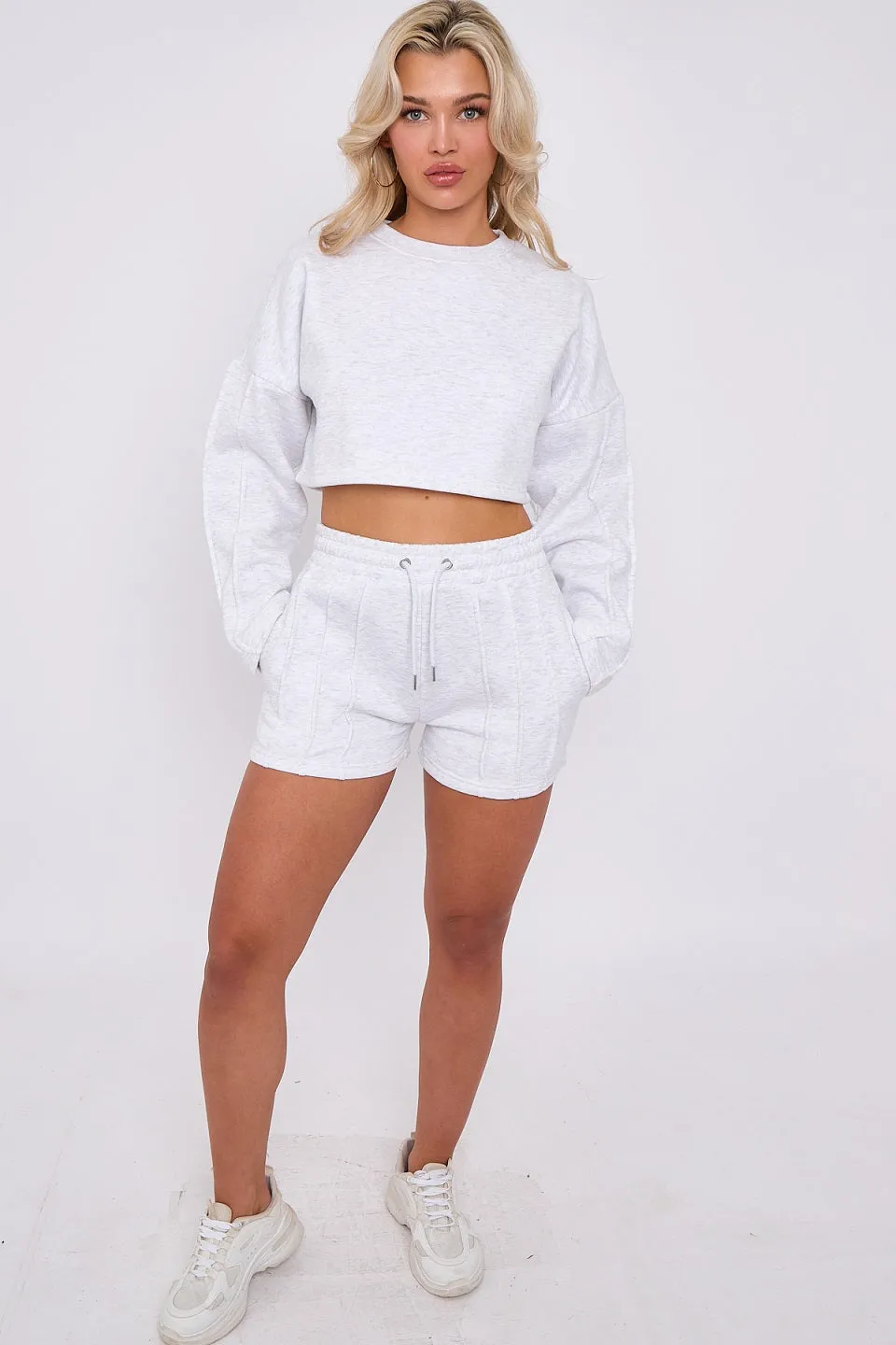 Three Seam Shorts & Crop Top Set - Zoe sold by Storm Desire product image thumbnail 2