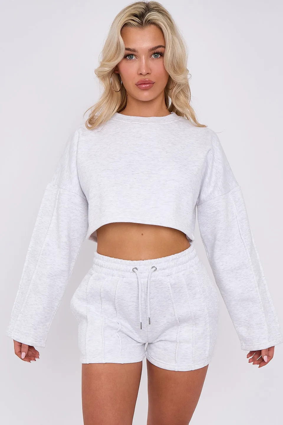 Three Seam Shorts & Crop Top Set - Zoe sold by Storm Desire product image thumbnail 4
