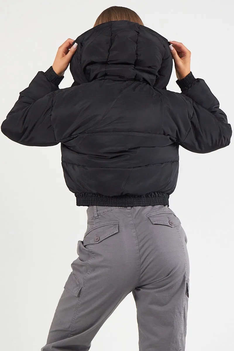 Hooded Crop Puffer Jacket - Matilda sold by Storm Desire product image thumbnail 4