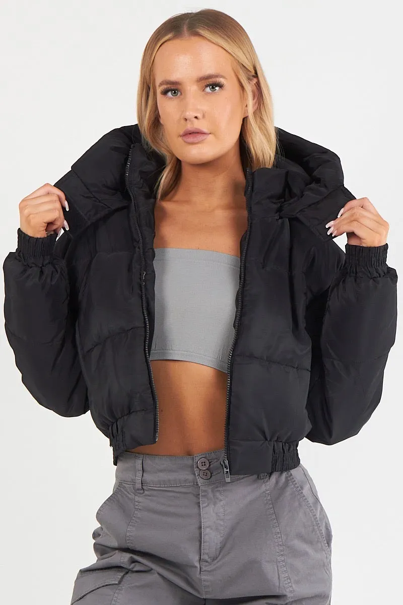 Hooded Crop Puffer Jacket - Matilda sold by Storm Desire product image thumbnail 5