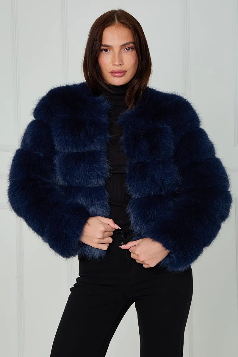 New Colours Super Soft Faux Fur Jacket - Salma sold by Storm Desire
