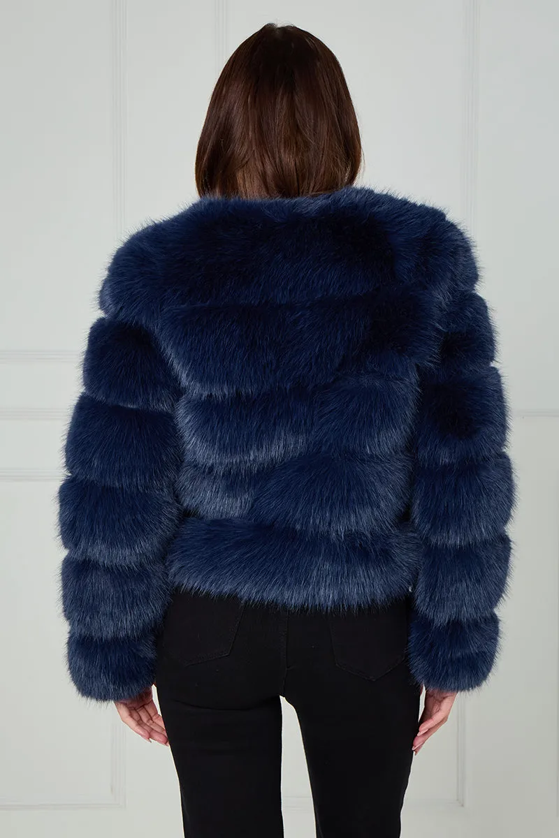 New Colours Super Soft Faux Fur Jacket - Salma sold by Storm Desire product image thumbnail 3