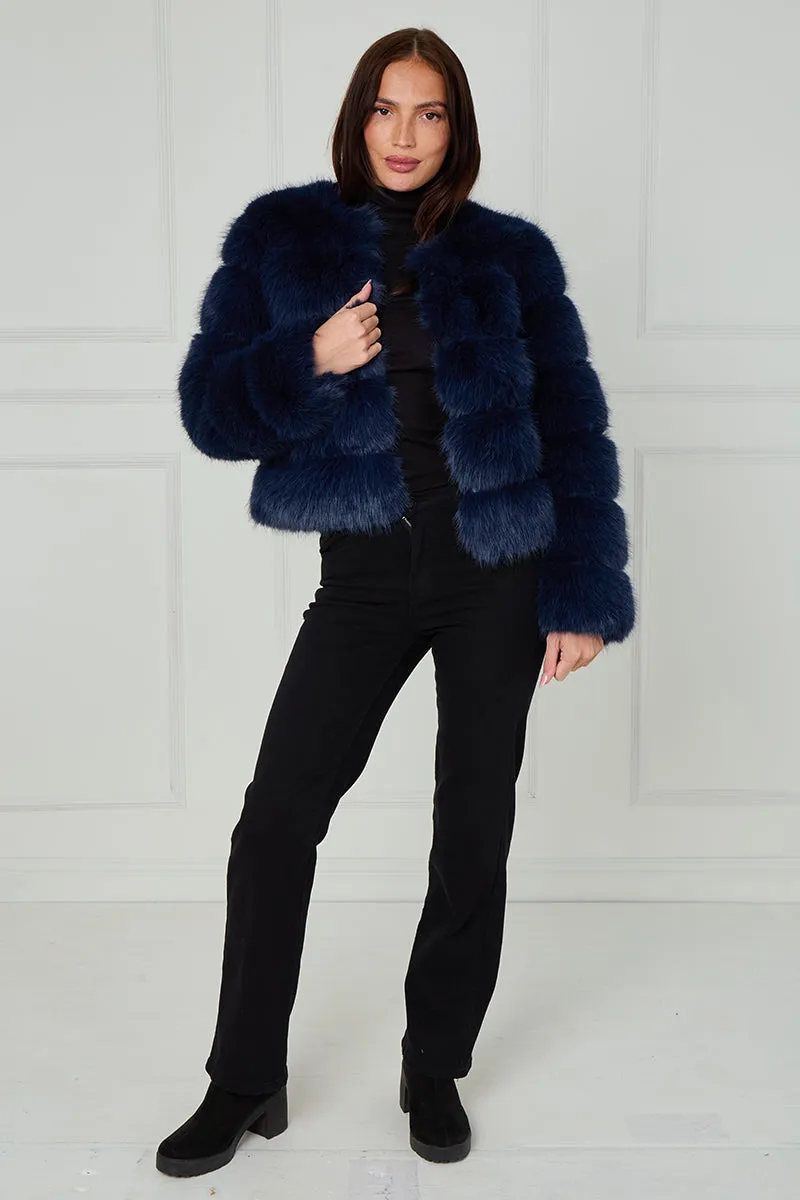 New Colours Super Soft Faux Fur Jacket - Salma sold by Storm Desire product image thumbnail 5