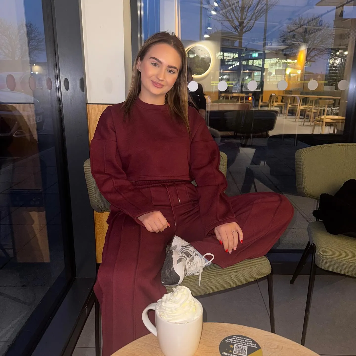 Baggy Crop Top And Flare Joggers Loungewear Set - Jamie sold by Storm Desire product image thumbnail 5