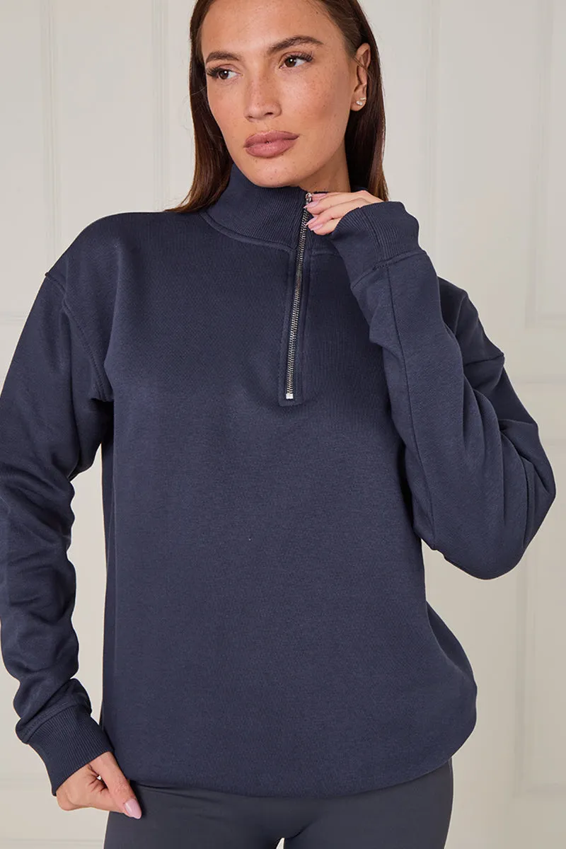Half Zip Casual Sweatshirt - Liberty sold by Storm Desire
