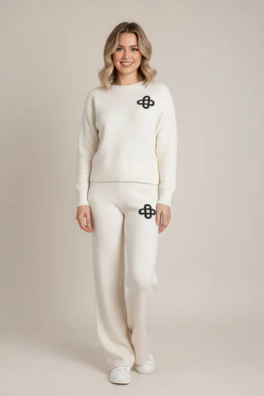 Knitted Buckley Logo Loungewear Set - Emma sold by Storm Desire