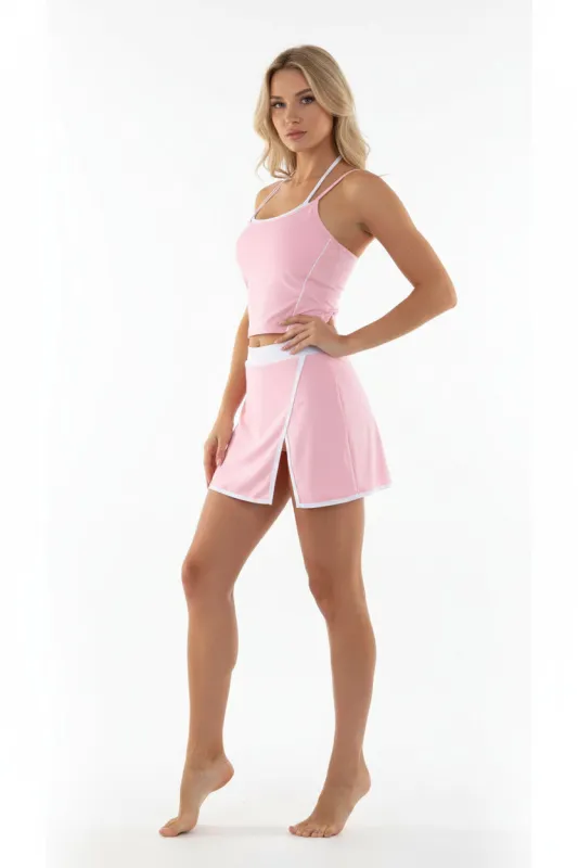 Active Sports Top and Wrap Skort Set - Aurora sold by Storm Desire