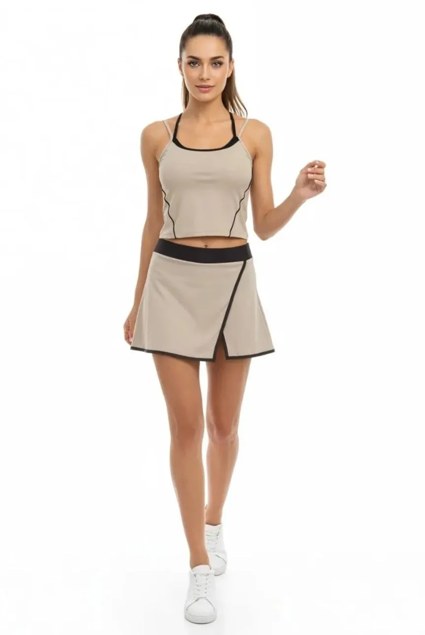 Active Sports Top and Wrap Skort Set - Aurora sold by Storm Desire product image thumbnail 3