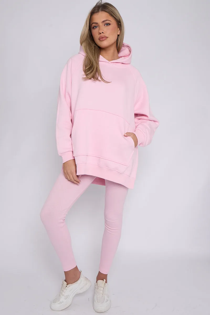 Oversized Split Sides Hoodie & Ribbed Leggings Co-ord - Shelly sold by Storm Desire product image thumbnail 2