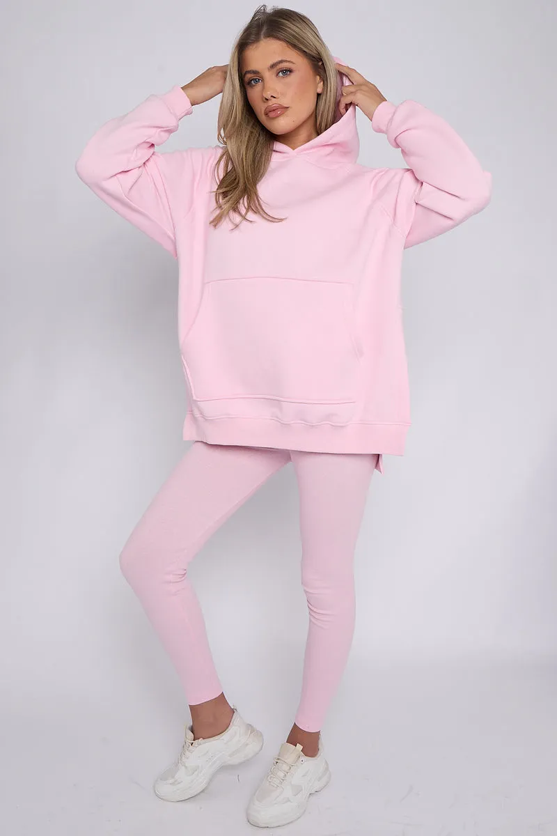 Oversized Split Sides Hoodie & Ribbed Leggings Co-ord - Shelly sold by Storm Desire product image thumbnail 3