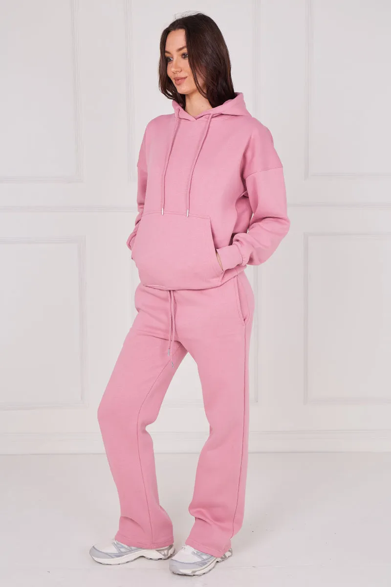 Hooded Oversize Top & Flare Jogger Loungewear Set - Scarlett sold by Storm Desire product image thumbnail 4