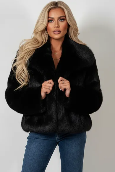 Faux Fur Lapel Jacket - Mariella sold by Storm Desire product image thumbnail 5