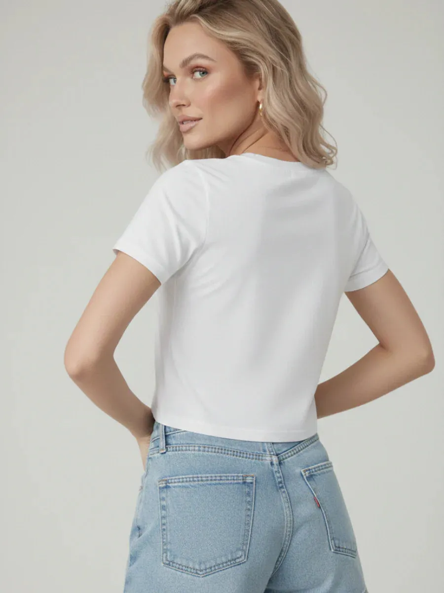 Vintage California Printed Crop Top - Lima sold by Storm Desire product image thumbnail 4