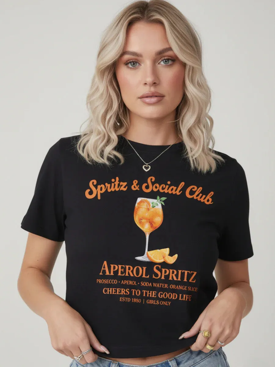 Orange Spritz Printed Crop Top - Diana sold by Storm Desire product image thumbnail 2