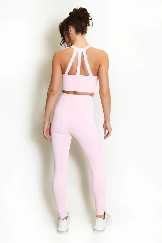 Strappy Back Crop Top And Cross Over Legging Set - Elsie made by Storm Desire