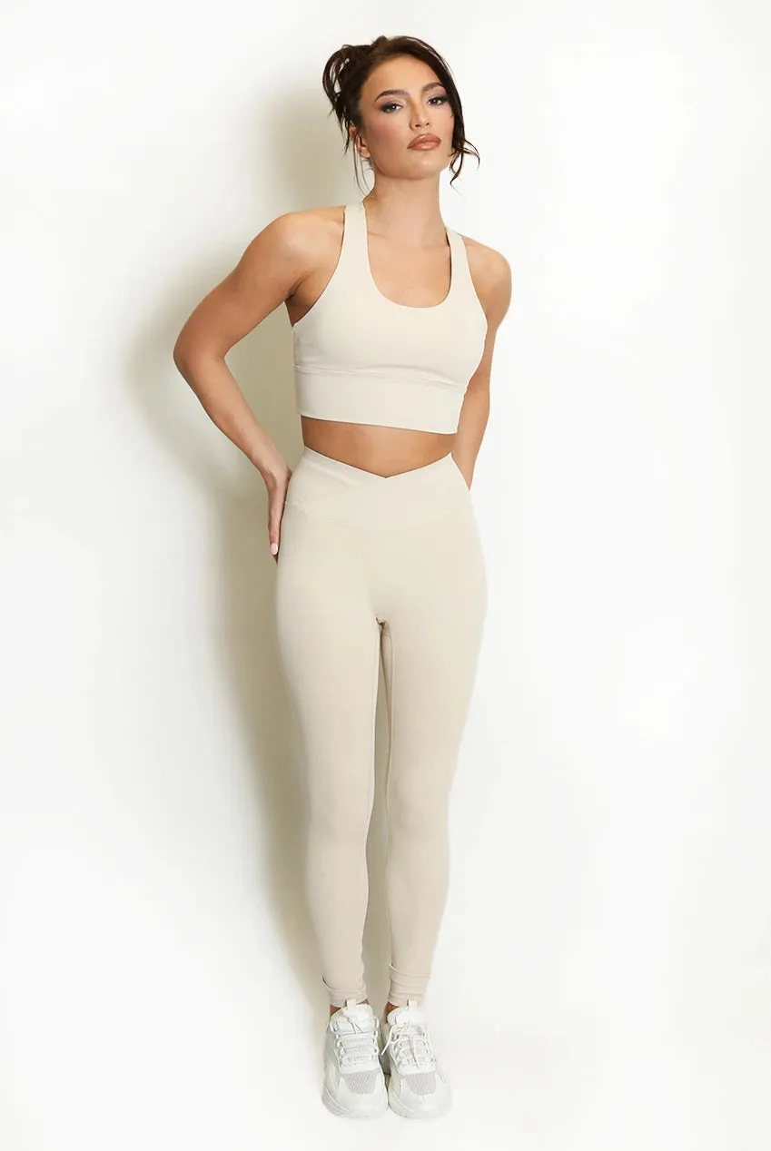 Strappy Back Crop Top And Cross Over Legging Set - Elsie sold by Storm Desire product image thumbnail 5