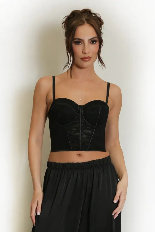 Lace Corset Top - Rose made by Storm Desire