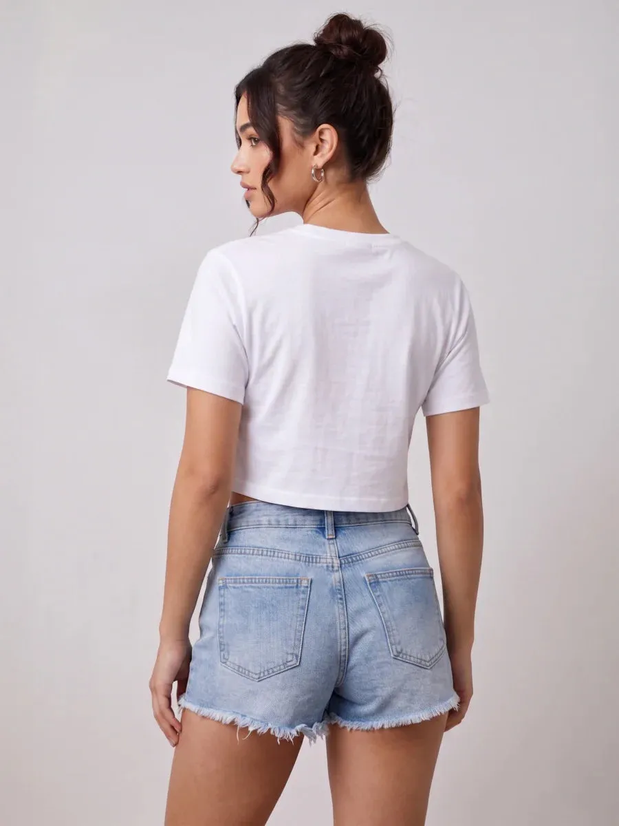 Cool Vibes Printed Crop Top - Willow sold by Storm Desire product image thumbnail 2