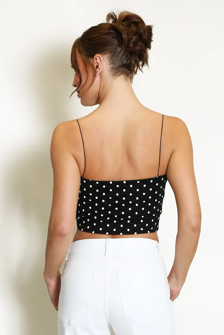 Polka Dot Cropped Cami Top - Presley sold by Storm Desire product image thumbnail 5