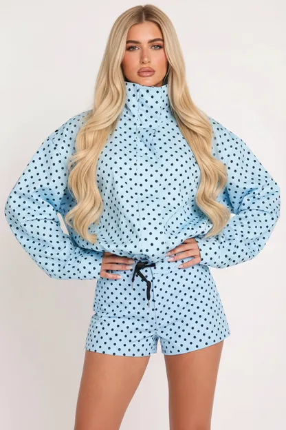 Polka Dot Zip UP Jacket - Noa sold by Storm Desire product image thumbnail 3