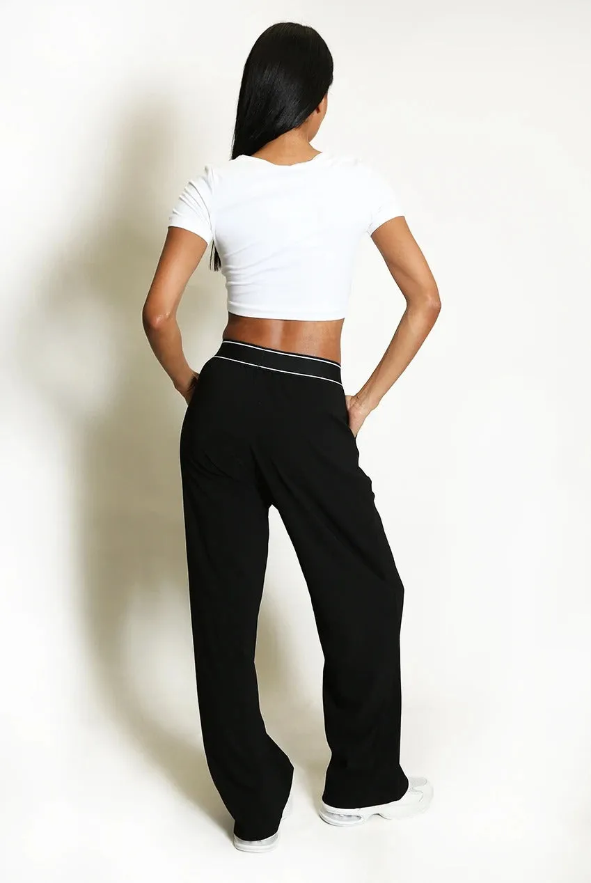 Banded Waist Wide Leg Trousers - Anita sold by Storm Desire product image thumbnail 2