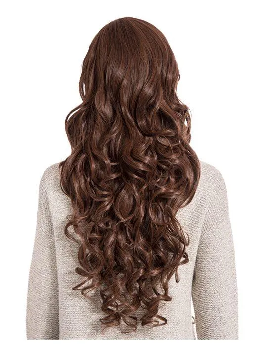 Olivia Curly Full Head Wig in Warm Brunette sold by Storm Desire