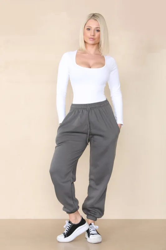 Dark Grey Casual Oversize Joggers Loungewear - Gloria sold by Storm Desire