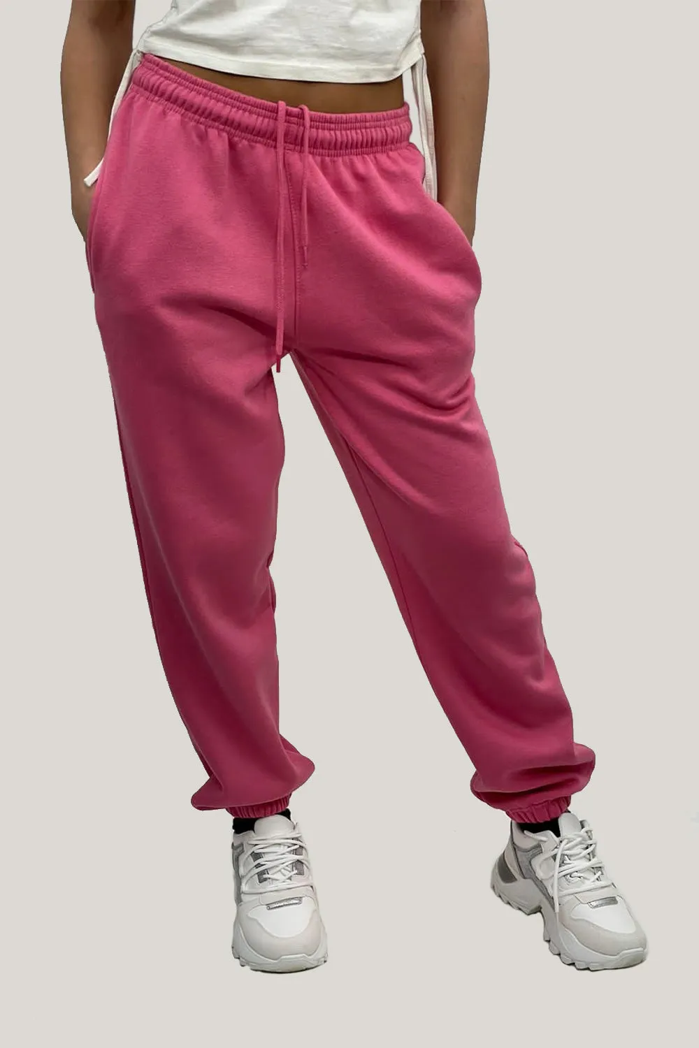 Blush Pink Casual Oversize Joggers Loungewear - Gloria sold by Storm Desire product image thumbnail 3