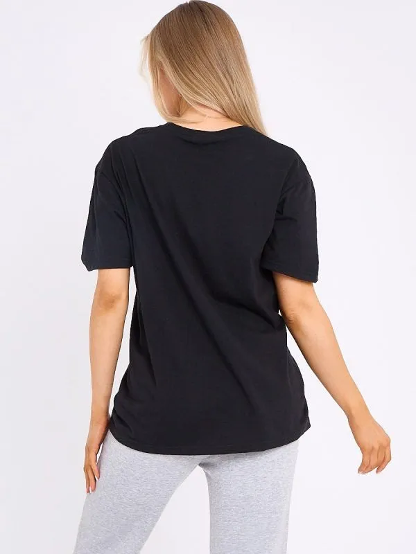 Black Bubble Tea Graphic Printed T-Shirt - Charlotte sold by Storm Desire product image thumbnail 3