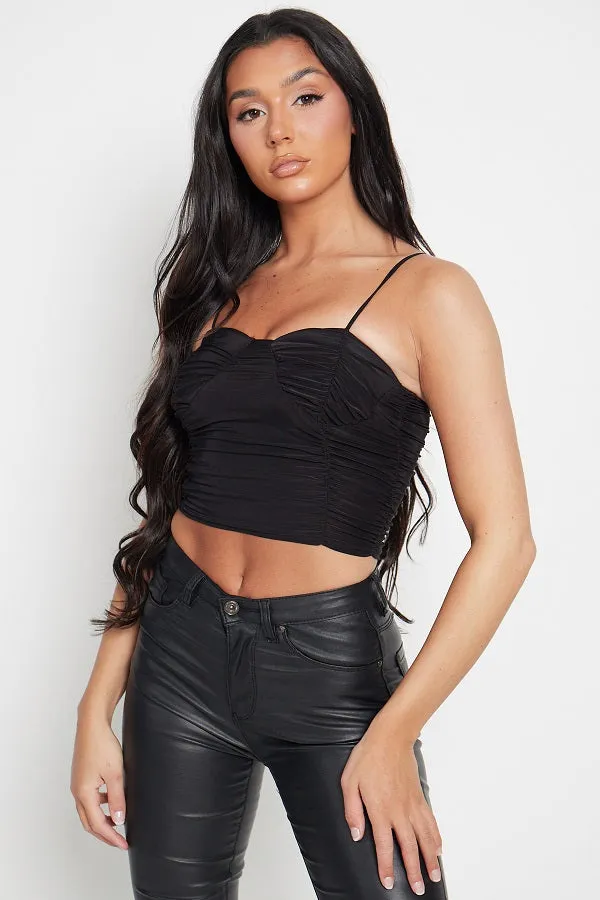 Ruched Corset Style Crop Top - Jayleez sold by Storm Desire product image thumbnail 3