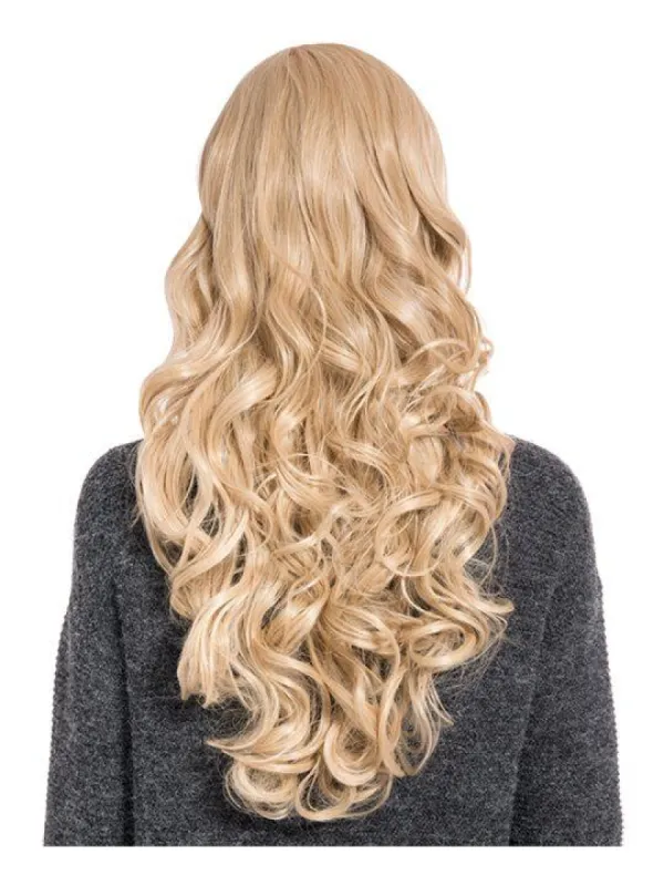 Olivia Curly Full Head Wig in Golden Blonde sold by Storm Desire