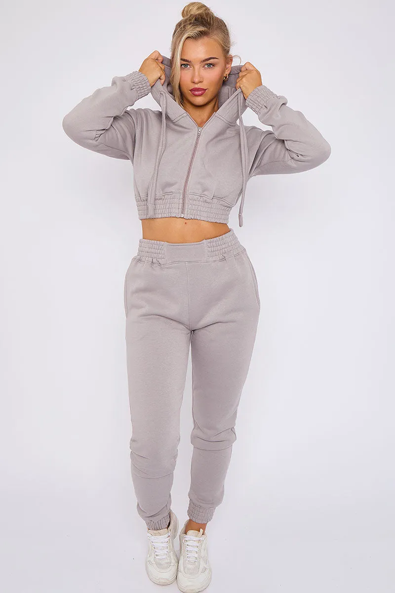 Crop Zip Hooded Loungewear - Valentina sold by Storm Desire product image thumbnail 5