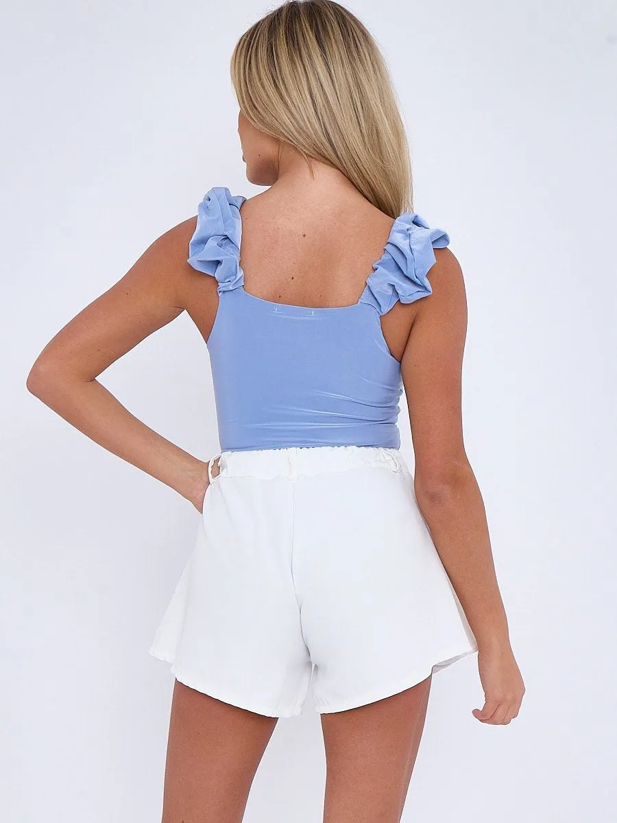 Ruched Shoulder Slinky Bodysuit - Gianna sold by Storm Desire product image thumbnail 5