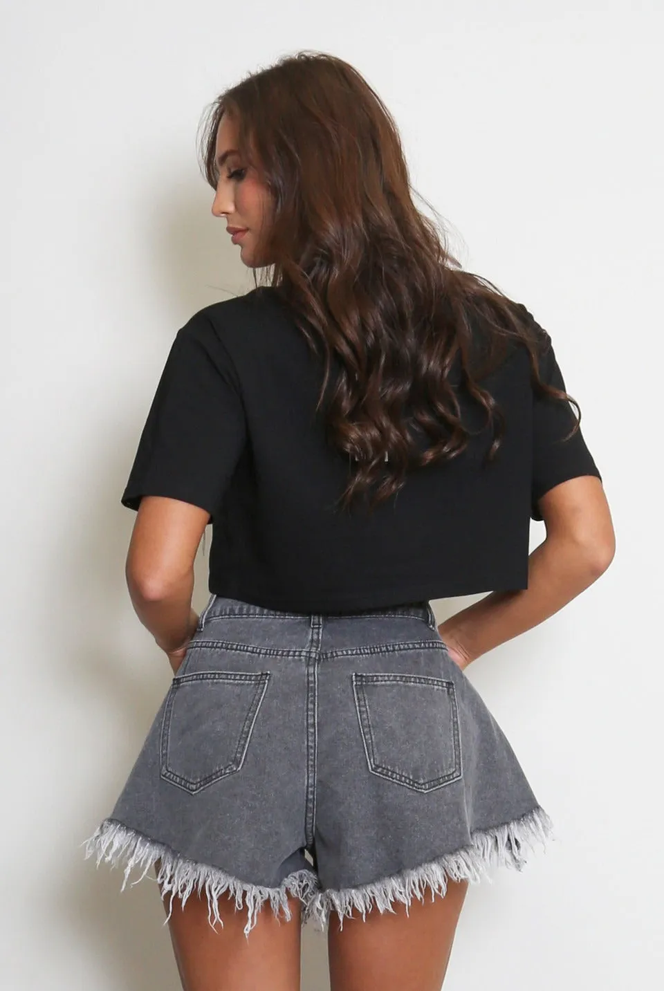 Cherry Embroidered Cropped T-Shirt - June sold by Storm Desire product image thumbnail 2