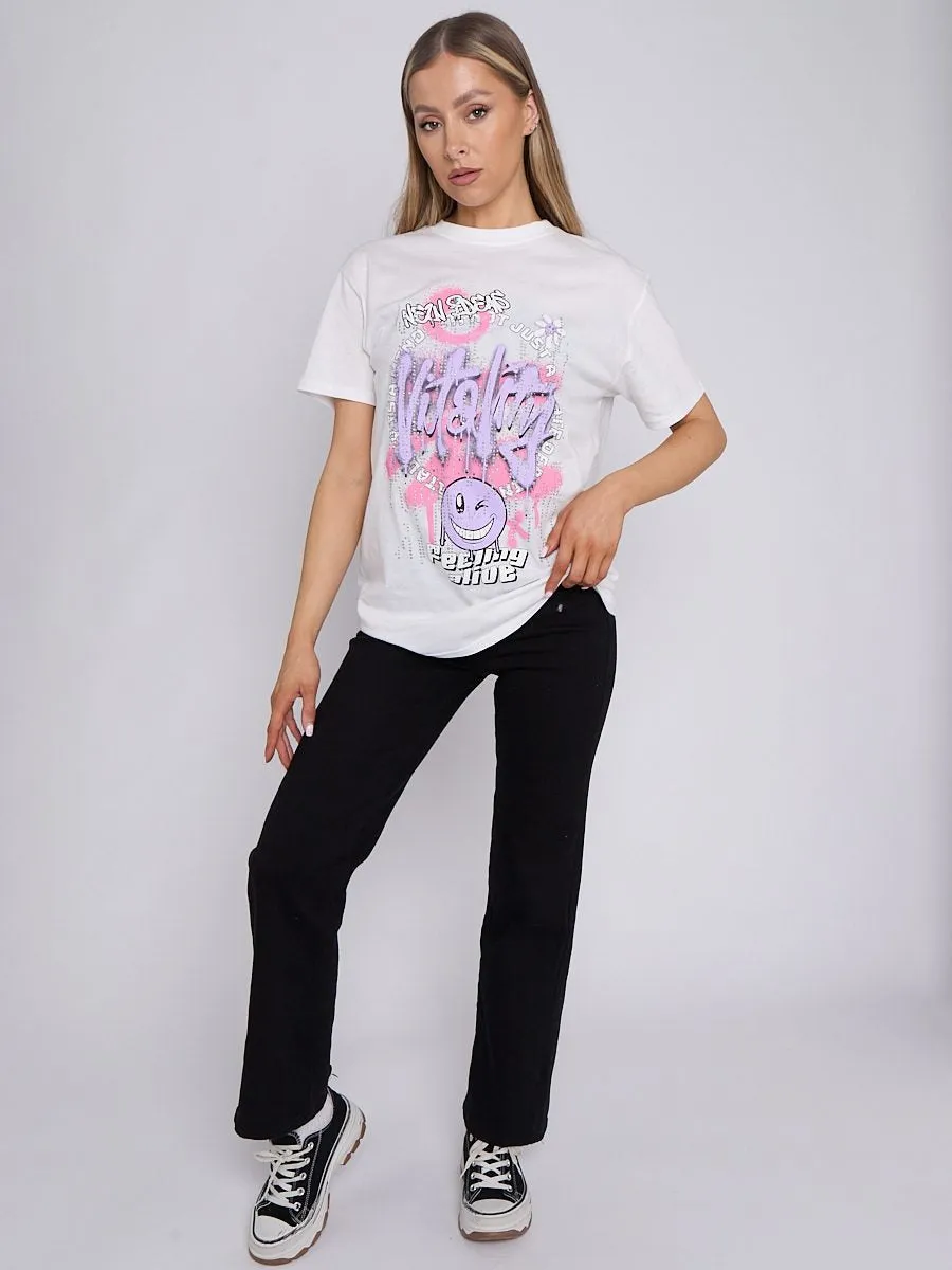 Graffiti Vitality Graphic T-Shirt - Ella sold by Storm Desire product image thumbnail 4
