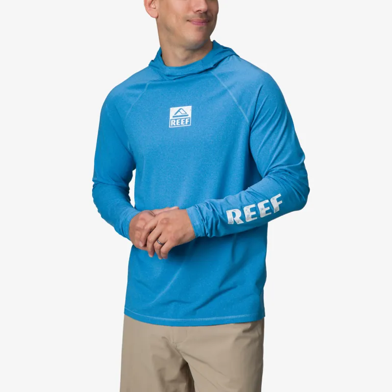 Wellie Too Long Sleeve Hooded Surf Shirt 50 UPF made by Reef