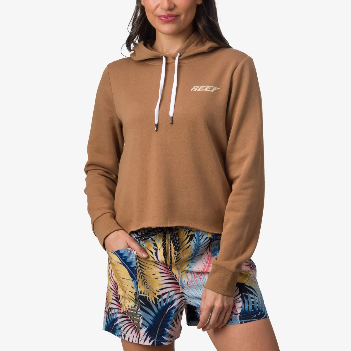 Bankette Pullover Crop Hoodie sold by Reef Dynamic