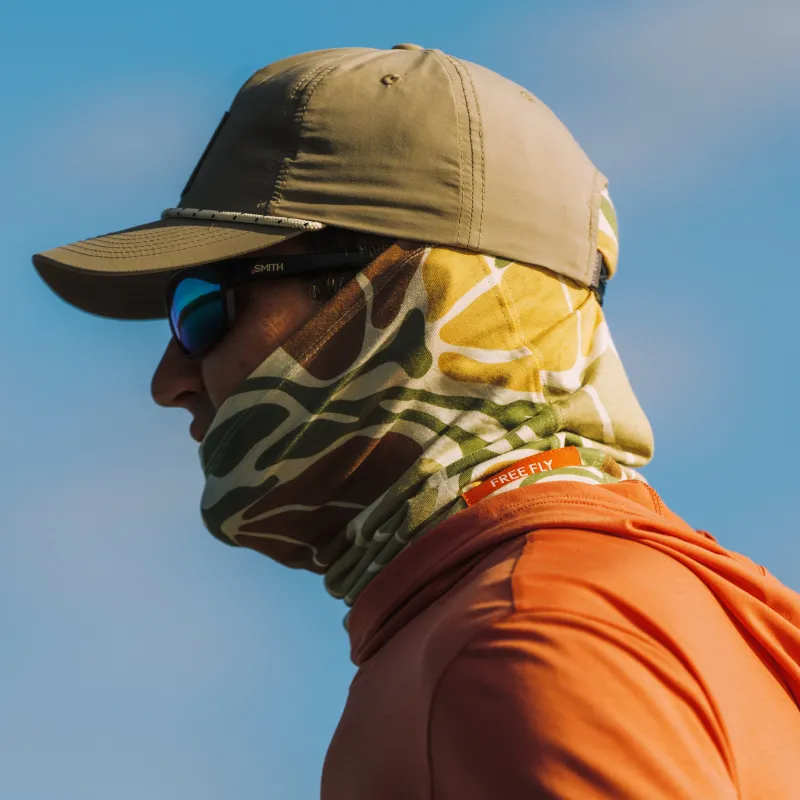 Bamboo Lightweight Sun Mask - Floral Camo made by Free Fly Apparel