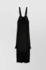 Halterneck crêpe satin maxi dress sold by Renaisa