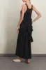 Halterneck crêpe satin maxi dress sold by Renaisa