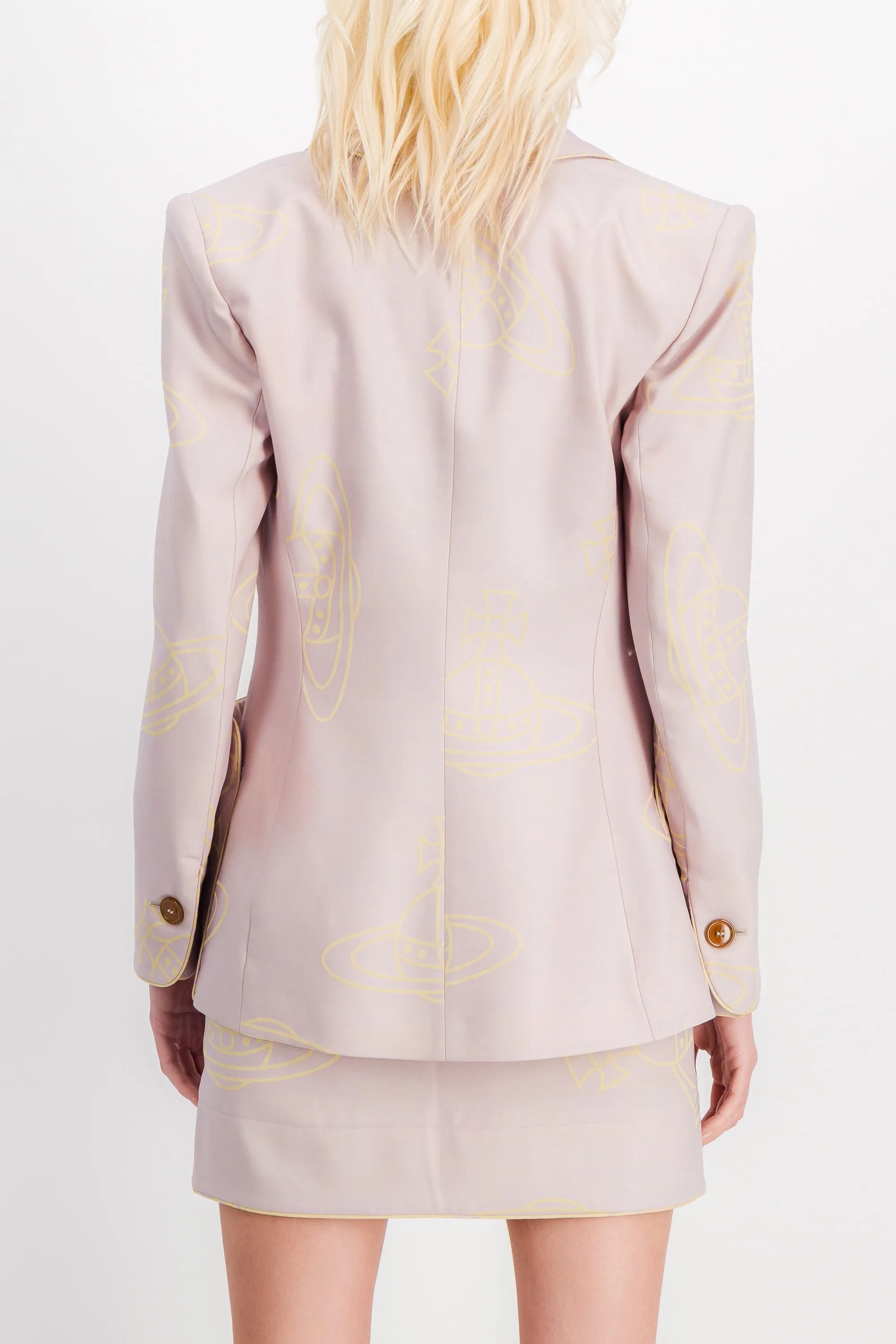 Printed Rita tailoring blazer with wide pockets sold by Renaisa product image thumbnail 4