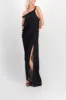 Asymmetric draped maxi dress sold by Renaisa