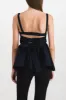 Bandeau top with wrap detail and thin straps sold by Renaisa