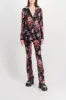 Paisley printed fitted tailoring blazer sold by Renaisa