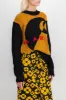 Round neck wool sweater with Carhartt print sold by Renaisa