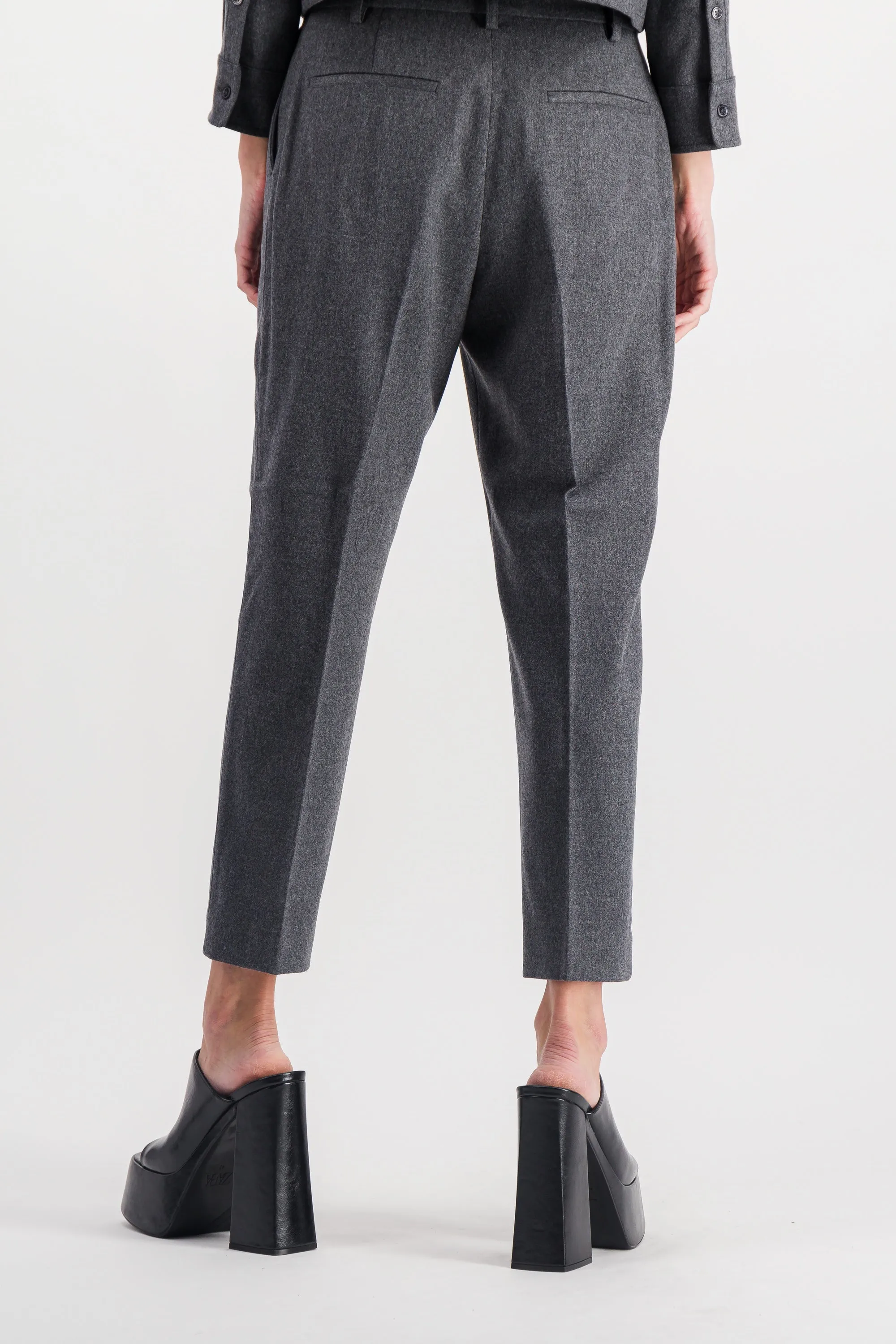 Cropped straight cigarette line pants sold by Renaisa product image thumbnail 3