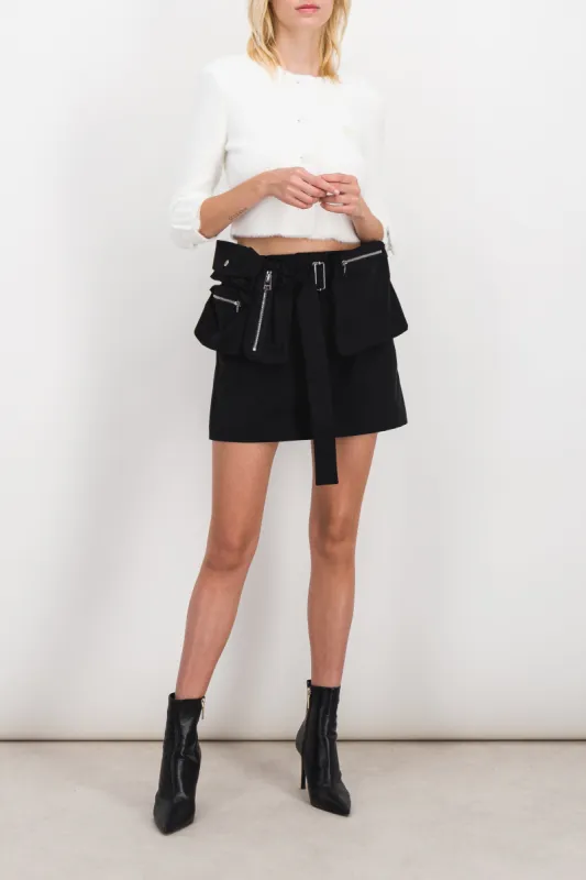 Utility mini skirt sold by Renaisa