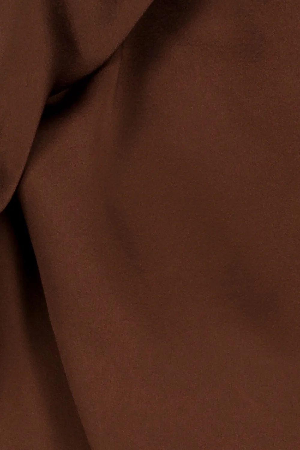 Asymmetric draped crêpe satin long sleeved top sold by Renaisa product image thumbnail 4