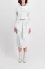 Cropped white denim jacket sold by Renaisa
