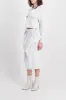 Cropped white denim jacket sold by Renaisa